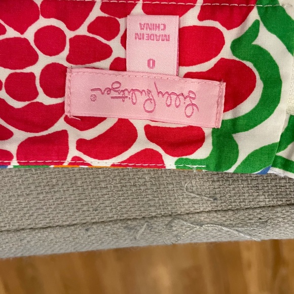 Lily Pulitzer skort worn once. Size zero cute - Picture 4 of 5